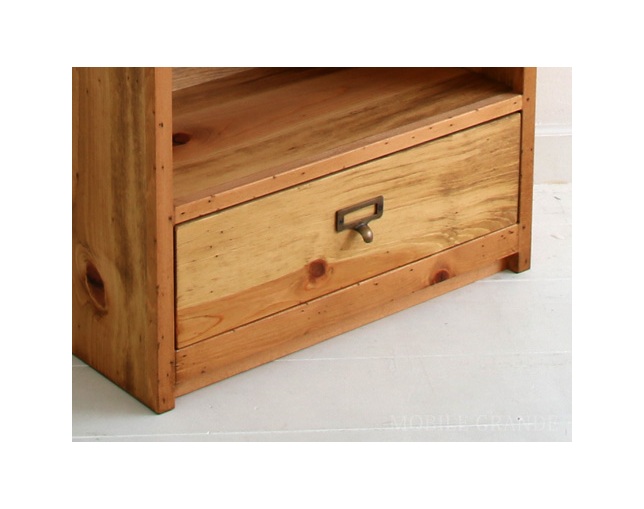 ラスティック(Rustic) 木製ブックシェルフの写真