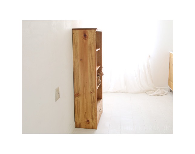 ラスティック(Rustic) 木製ブックシェルフの写真