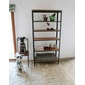Rustic アイアンブックシェルフLの写真