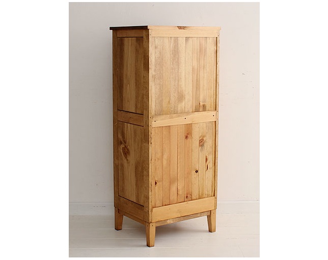 ラスティック(Rustic) 木製ガラス戸キャビネットの写真