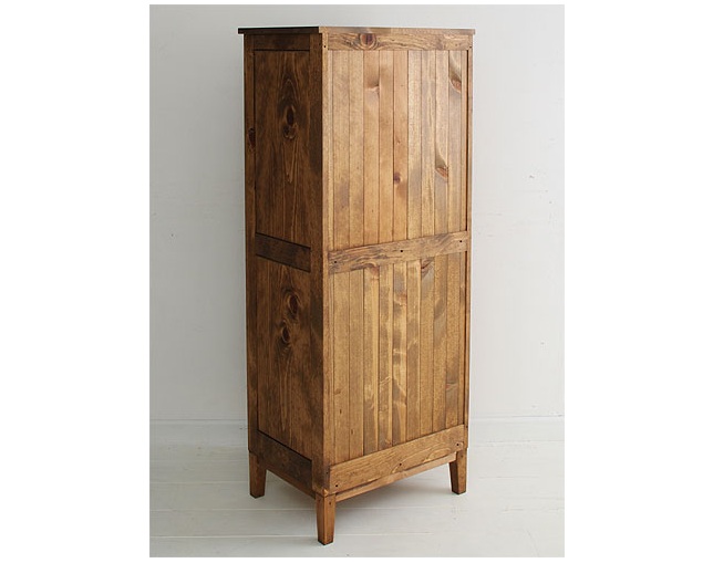 ラスティック(Rustic) 木製ガラスキャビネットの写真