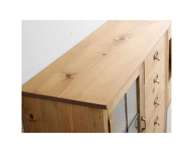 ラスティック(Rustic) アイアンレッグキャビネットの写真