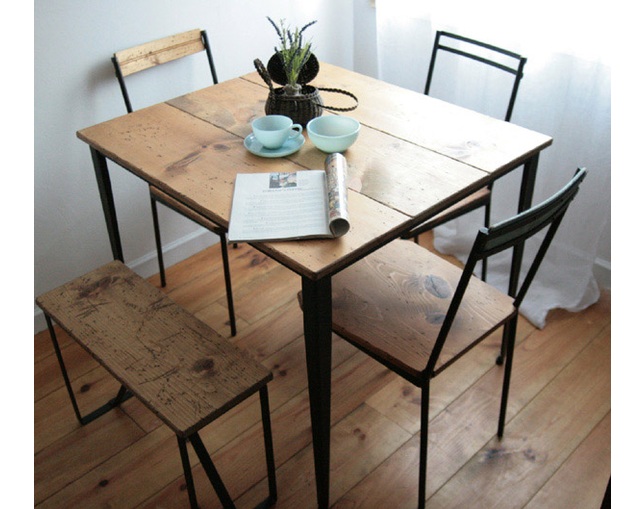 ラスティック(Rustic) アイアンバックチェアの写真