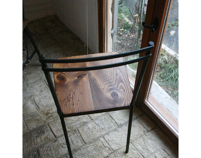 ラスティック(Rustic) アイアンバックチェアの写真
