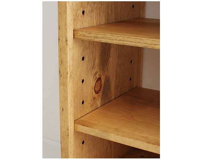 ラスティック(Rustic) 木製シンプルシェルフの写真