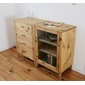 Rustic 木製サイドチェストの写真
