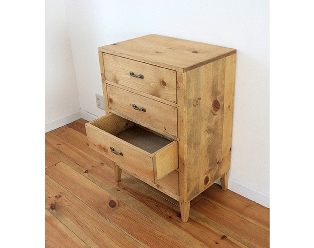 ラスティック(Rustic) 木製サイドチェストの写真