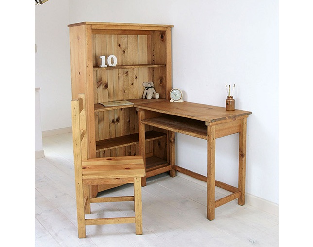 ラスティック(Rustic) シェルフデスクAセットの写真