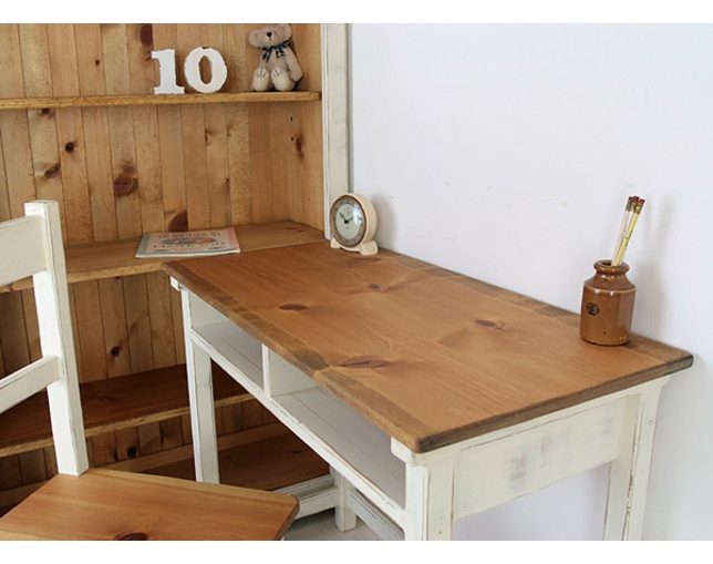 ラスティック(Rustic) シェルフデスクBセットの写真