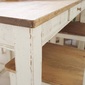 Rustic 国産オーダー家具 ラスティックパイン スクエアレッグテーブル ～1600×～800の写真
