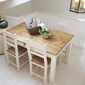 Rustic 国産オーダー家具 ラスティックパイン スクエアレッグテーブル ～1600×～800の写真