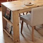 Rustic 国産オーダー家具 ラスティックパイン　ジャケットシェルフテーブル ～1400×～700の写真