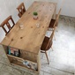 Rustic 国産オーダー家具 ラスティックパイン　ジャケットシェルフテーブル ～1400×～700の写真