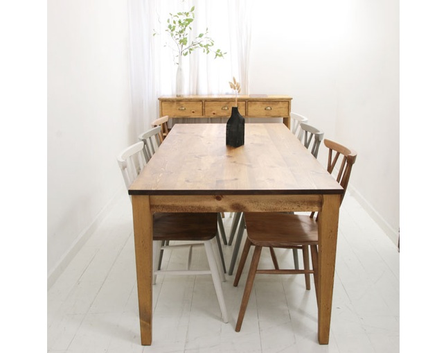 ラスティック(Rustic) 国産オーダー家具　RUSTICシリーズ　NEW TABLE　W～1600xD～800の写真