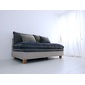 Mコレクション Mコレクション　クッション付きカバーリングソファ　FUTON SOFA グレー W1600の写真