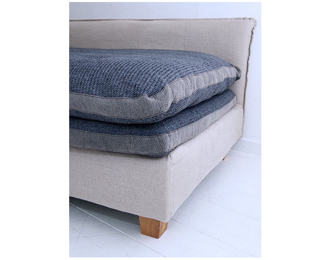 Mコレクション(エムコレクション) Mコレクション　クッション付きカバーリングソファ　FUTON SOFA グレー W1600の写真