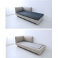 Mコレクション Mコレクション　クッション付きカバーリングソファ　FUTON SOFA グレー コーナータイプ(向かって右側)の写真