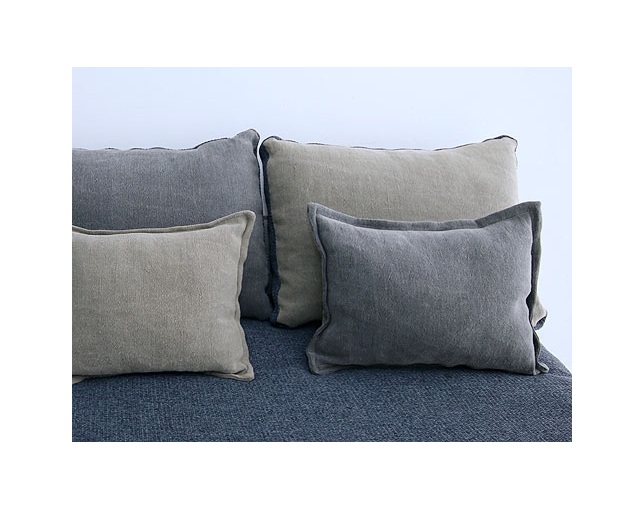 Mコレクション(エムコレクション) Mコレクション　クッション付きカバーリングソファ　FUTON SOFA グレー コーナータイプ(向かって右側)の写真