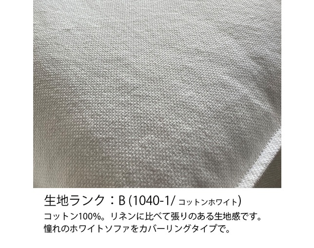 Mコレクション(エムコレクション) 3人掛けソファ　カバーリングソファ　【生地R:B】の写真