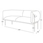 THE CONRAN SHOP RONDO 3S SOFA P803-04 TEGOLA TAN LEATHERの写真