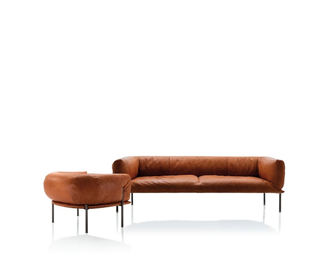 ザ・コンランショップ(THE CONRAN SHOP) RONDO 3S SOFA P803-04 TEGOLA TAN LEATHERの写真