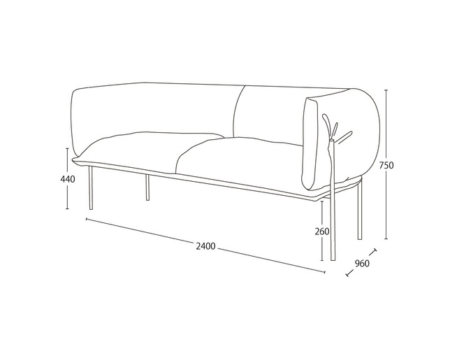 ザ・コンランショップ(THE CONRAN SHOP) RONDO 3S SOFA P803-04 TEGOLA TAN LEATHERの写真