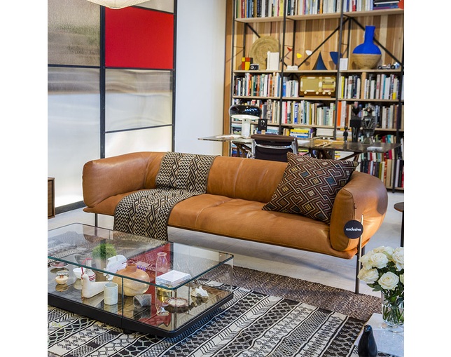 ザ・コンランショップ(THE CONRAN SHOP) RONDO 3S SOFA P803-04 TEGOLA TAN LEATHERの写真