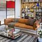 THE CONRAN SHOP RONDO ARMCHAIR P803-04 TEGOLA TAN LEATHERの写真