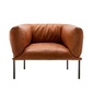 THE CONRAN SHOP RONDO ARMCHAIR P803-04 TEGOLA TAN LEATHERの写真