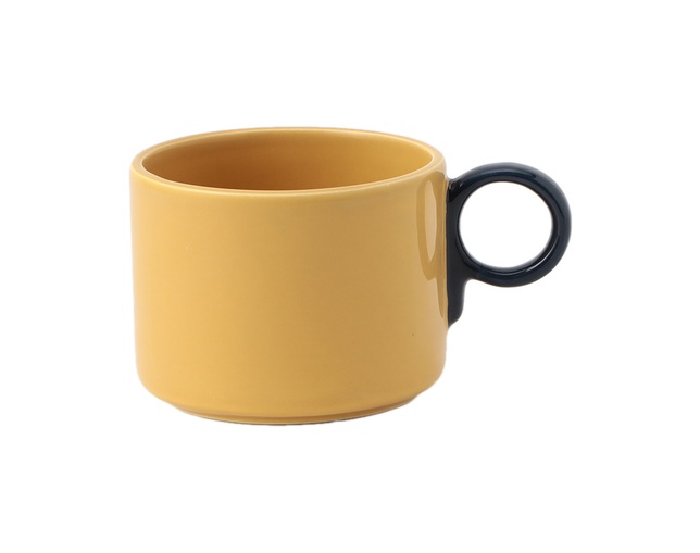 ザ・コンランショップ(THE CONRAN SHOP) TCS ポップ マグ イエロー & ネイビーの写真