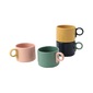 THE CONRAN SHOP TCS ポップ マグ グリーン & ソフトピンクの写真