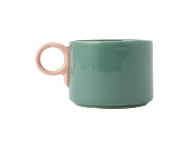 ザ・コンランショップ(THE CONRAN SHOP) TCS ポップ マグ グリーン & ソフトピンクのメイン写真