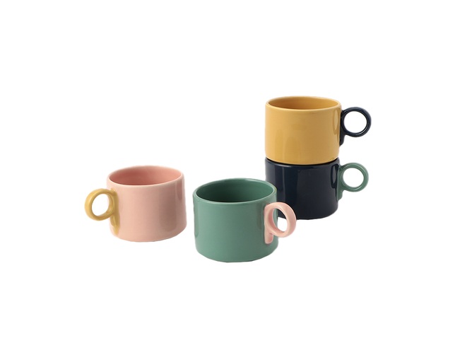 ザ・コンランショップ(THE CONRAN SHOP) TCS ポップ マグ グリーン & ソフトピンクのメイン写真