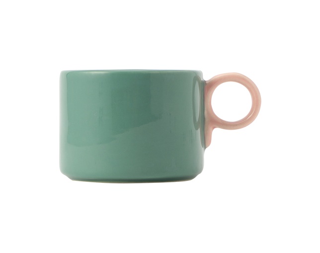 ザ・コンランショップ(THE CONRAN SHOP) TCS ポップ マグ グリーン & ソフトピンクの写真
