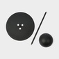 THE CONRAN SHOP TEN-PIN SIDE TABLE BLACKの写真