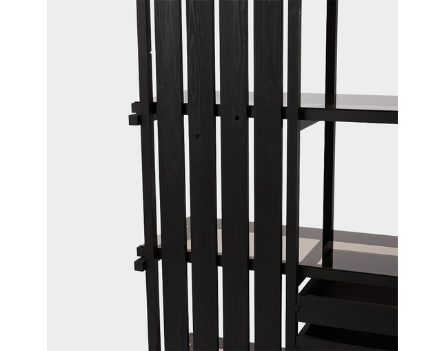 ザ・コンランショップ(THE CONRAN SHOP) RESOMA OPEN SHELF BLACK 1020x470x1660の写真