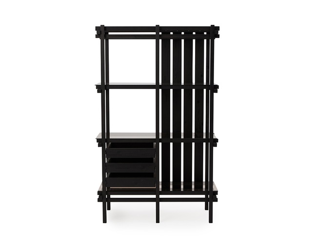 ザ・コンランショップ(THE CONRAN SHOP) RESOMA OPEN SHELF BLACK 1020x470x1660の写真