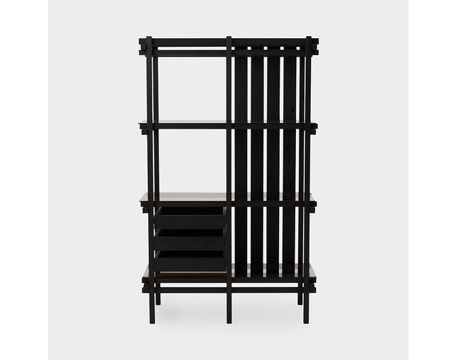 ザ・コンランショップ(THE CONRAN SHOP) RESOMA OPEN SHELF BLACK 1020x470x1660の写真