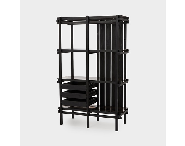 ザ・コンランショップ(THE CONRAN SHOP) RESOMA OPEN SHELF BLACK 1020x470x1660の写真
