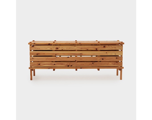 ザ・コンランショップ(THE CONRAN SHOP) RESOMA SIDEBOARD WITH GLASS NATURALの写真