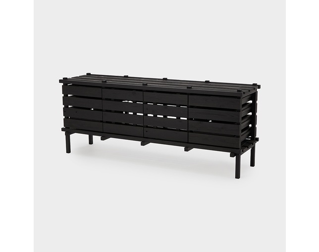 ザ・コンランショップ(THE CONRAN SHOP) RESOMA SIDEBOARD WITH GLASS BLACKの写真