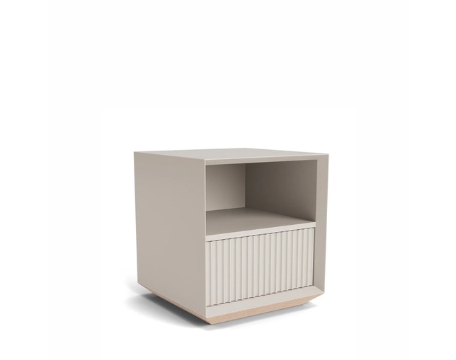 ザ・コンランショップ(THE CONRAN SHOP) PILLAR 1DRAWER BEDSIDE TABLE STONEの写真