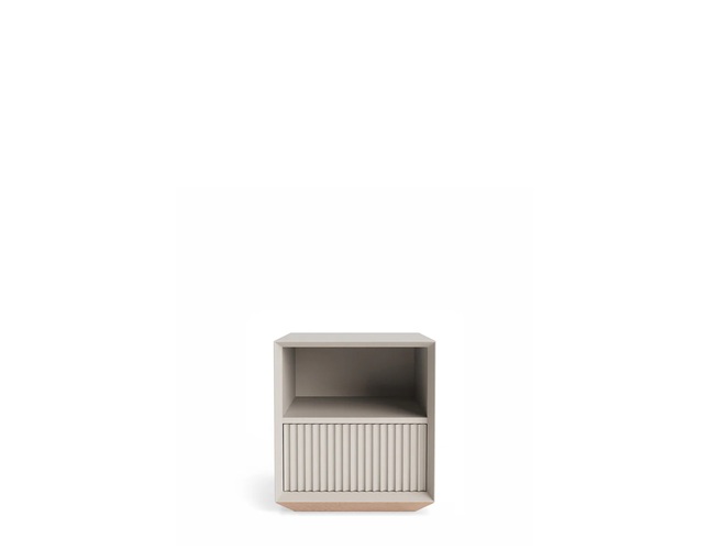 ザ・コンランショップ(THE CONRAN SHOP) PILLAR 1DRAWER BEDSIDE TABLE STONEの写真