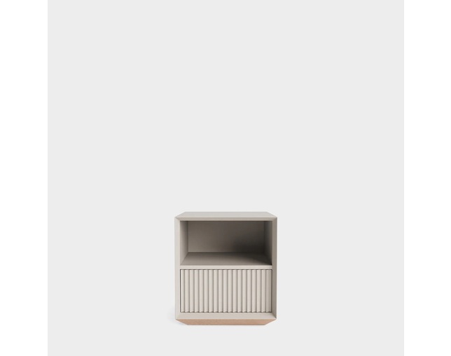 ザ・コンランショップ(THE CONRAN SHOP) PILLAR 1DRAWER BEDSIDE TABLE STONEの写真