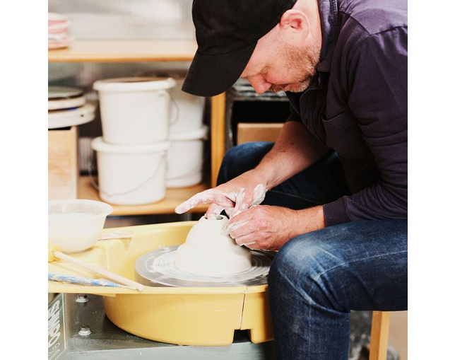 ザ・コンランショップ(THE CONRAN SHOP) BASE VASE BLUEの写真