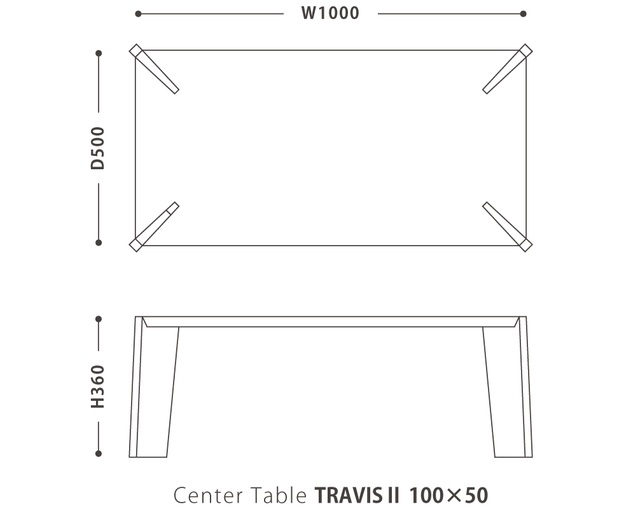 NOWHERE LIKE HOME(ノーウェアライクホーム) Center Table TRAVIS IIの写真