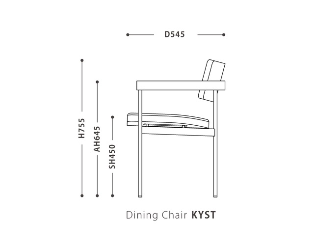 NOWHERE LIKE HOME(ノーウェアライクホーム) Dining Chair KYSTの写真