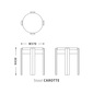 NOWHERE LIKE HOME Stool CAROTTEの写真