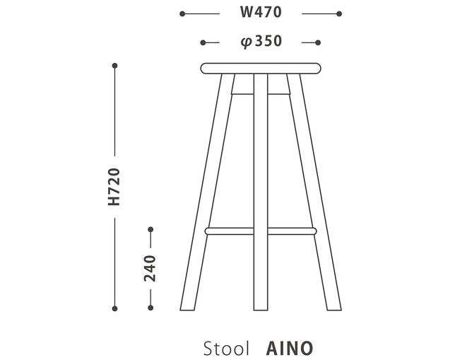 NOWHERE LIKE HOME(ノーウェアライクホーム) Stool AINOの写真
