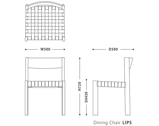 NOWHERE LIKE HOME(ノーウェアライクホーム) Dining Chair LIPSの写真